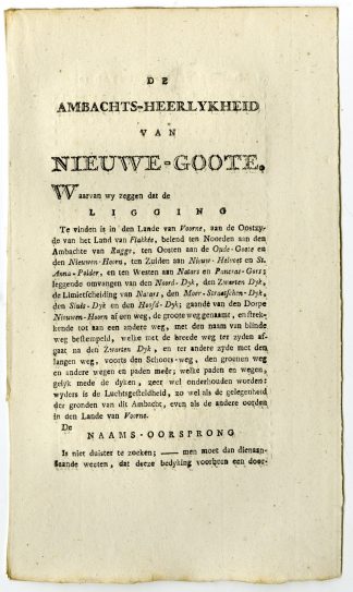 Antique Print-NIEUWE GOTE-DESCRIPTION-TEXT-Ollefen & Bakker-1793