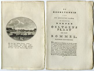 Antique Print-OOLTGENSPLAAT-PANORAMIC VIEW-TEXT-Brouwer-Ollefen & Bakker-1793
