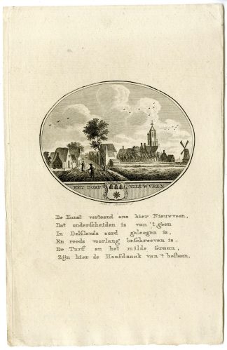 Antique Print-NIEUWVEEN-PANORAMIC VIEW-Brouwer-Ollefen & Bakker-1793