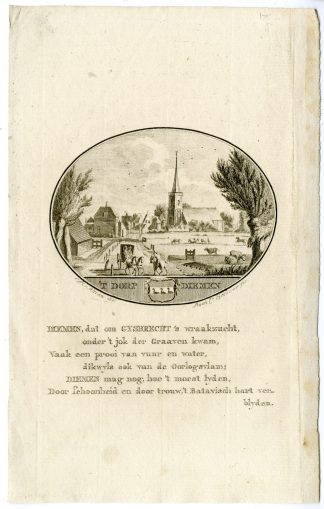 Antique Print-DIEMEN-PANORAMIC VIEW-Brouwer-Ollefen & Bakker-1793