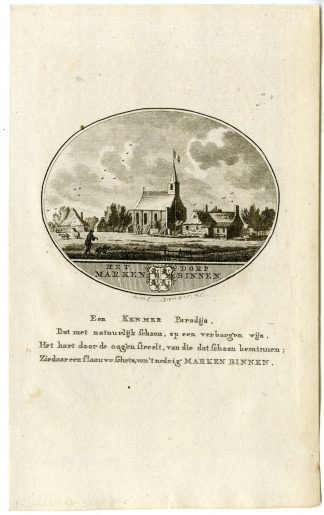 Antique Print-MARKEN-BINNEN-PANORAMIC VIEW-Brouwer-Ollefen & Bakker-1793