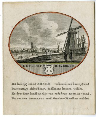 Antique Print-HILVERSUM-PANORAMIC VIEW-Brouwer-Ollefen & Bakker-1793