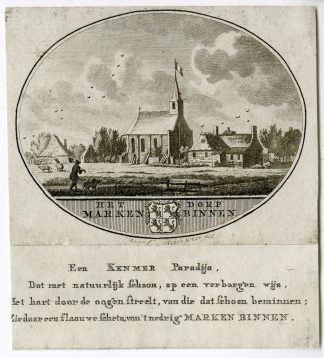 Antique Print-MARKEN-BINNEN-PANORAMIC VIEW-Brouwer-Ollefen & Bakker-1793