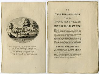 Antique Print-NOORDWIJKERHOUT-BOEKHORST CASTLE-Brouwer-Ollefen & Bakker-1793