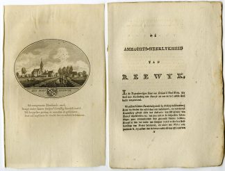 Antique Print-REEUWIJK-BODEGRAVEN-VIEW-TEXT-Brouwer-Ollefen & Bakker-1793
