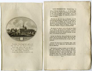 Antique Print-NOORDEN-PANORAMIC VIEW-TEXT-Brouwer-Ollefen & Bakker-1793