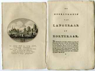 Antique Print-LANGERAAR EN KORTERAAR-VIEW-TEXT-Brouwer-Ollefen & Bakker-1793