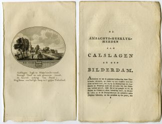 Antique Print-CALSLAGEN-KUDELSTAART-AALSMEER-Brouwer-Ollefen & Bakker-1793