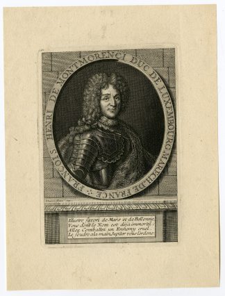 Antique Print-MONTMORENCY-PINEY LUXEMBOURG-PORTRAIT-Desrochers-1750