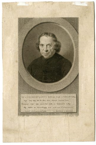Antique Print-JAN NIEUWENHUIJZEN-PORTRAIT-Claessens-de Lelie-c. 1800