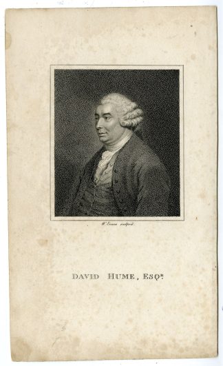 Antique Print-DAVID HUME-PHILOSOPHY-PORTRAIT-Evans-c. 1825