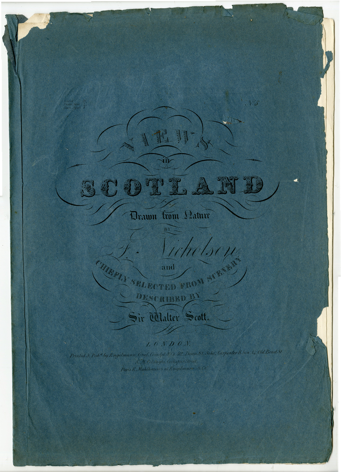 , Rare Set of 24 Antique Prints-VIEWS OF SCOTLAND-Francis Nicholson-Engelmann-1827, Pictura Antique Prints