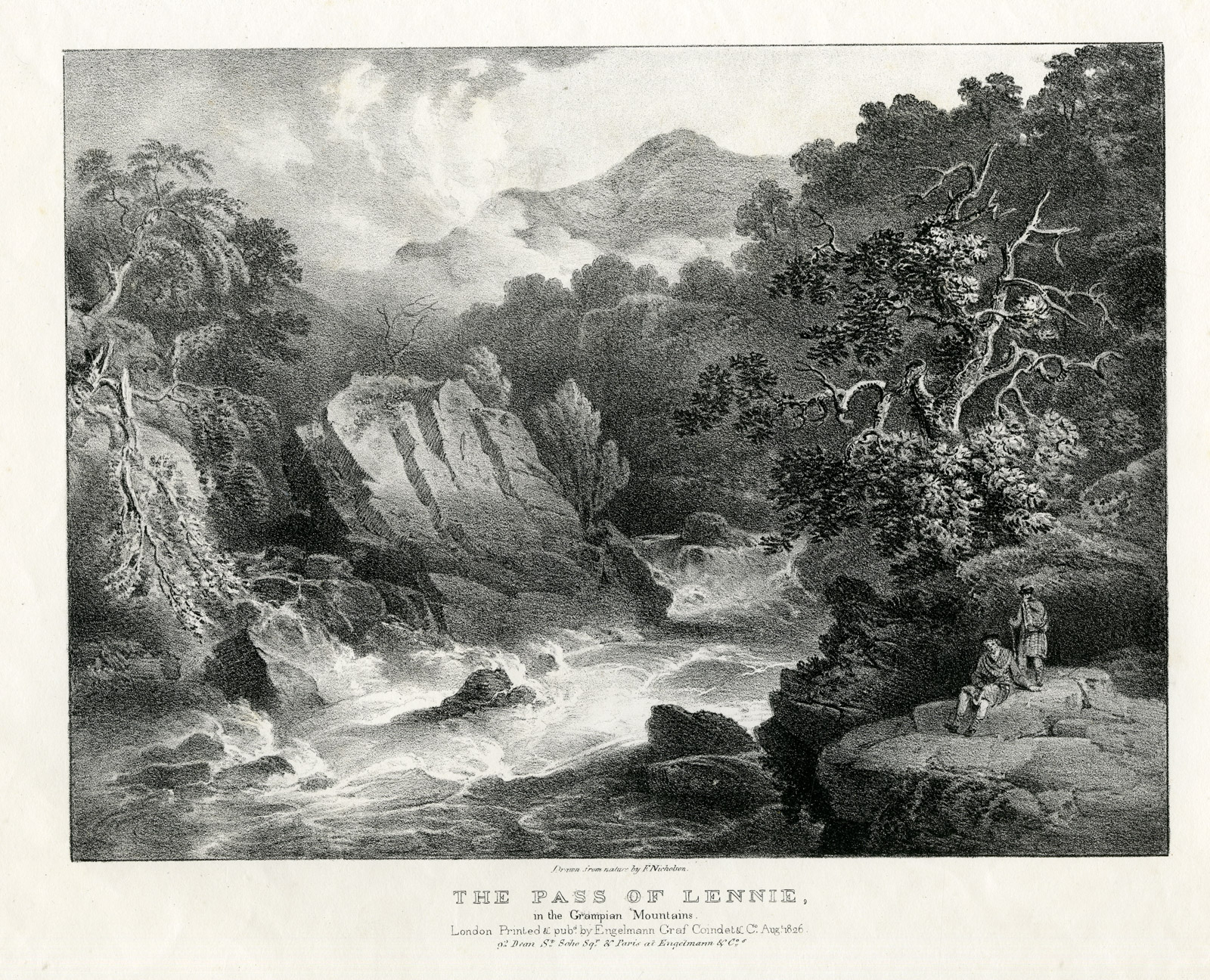 , Rare Set of 24 Antique Prints-VIEWS OF SCOTLAND-Francis Nicholson-Engelmann-1827, Pictura Antique Prints