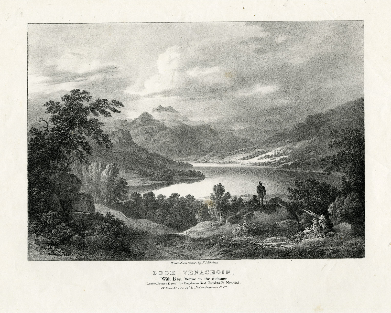 , Rare Set of 24 Antique Prints-VIEWS OF SCOTLAND-Francis Nicholson-Engelmann-1827, Pictura Antique Prints
