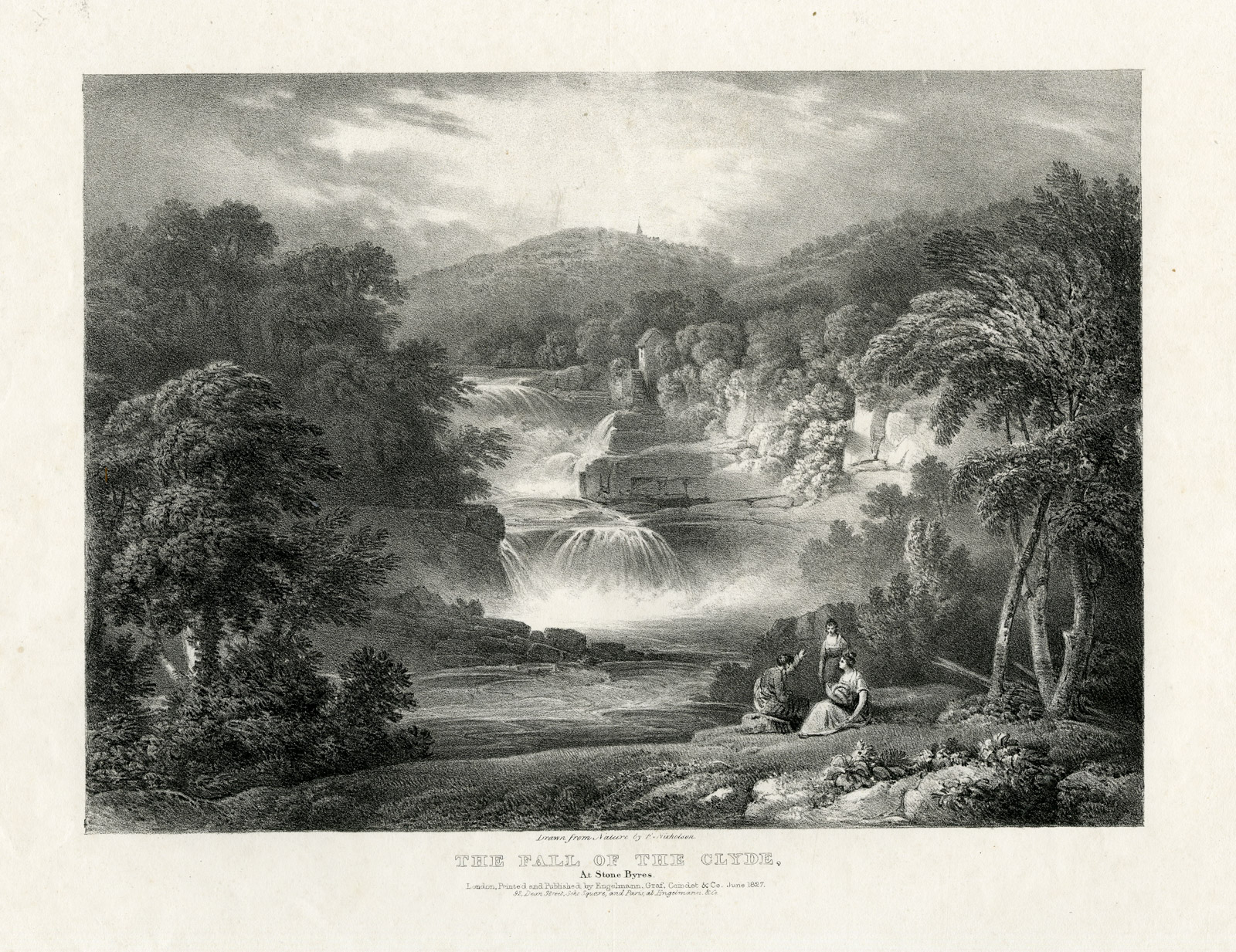 , Rare Set of 24 Antique Prints-VIEWS OF SCOTLAND-Francis Nicholson-Engelmann-1827, Pictura Antique Prints