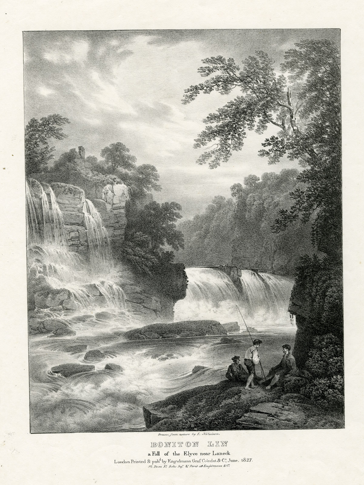 , Rare Set of 24 Antique Prints-VIEWS OF SCOTLAND-Francis Nicholson-Engelmann-1827, Pictura Antique Prints