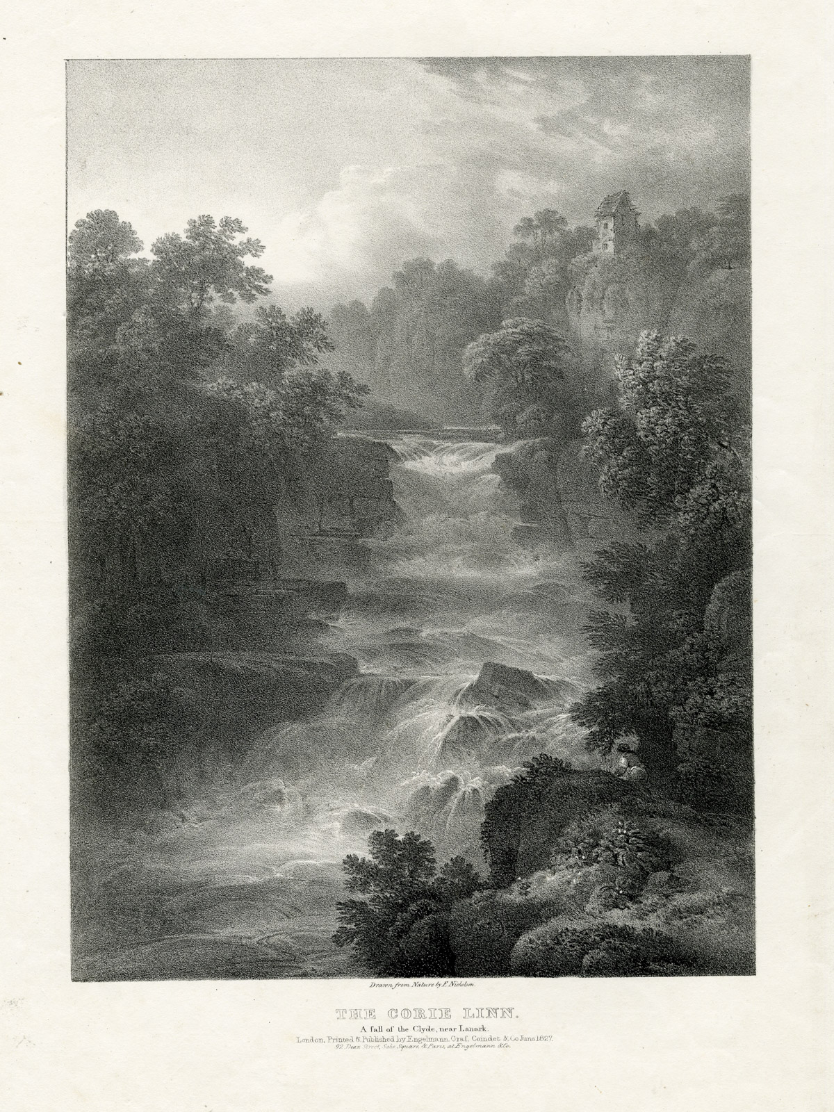 , Rare Set of 24 Antique Prints-VIEWS OF SCOTLAND-Francis Nicholson-Engelmann-1827, Pictura Antique Prints