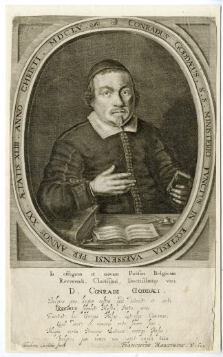 Antique Print-CONRADUS GODDAEUS-DUTCH THEOLOGIAN-PORTRAIT-Conradus-1652