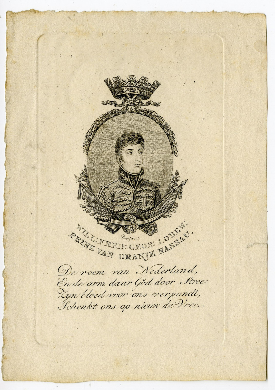 , Antique Print-WILLIAM II-HOUSE OF ORANGE-KING-PORTRAIT-Anonymous-c. 1810, Pictura Antique Prints