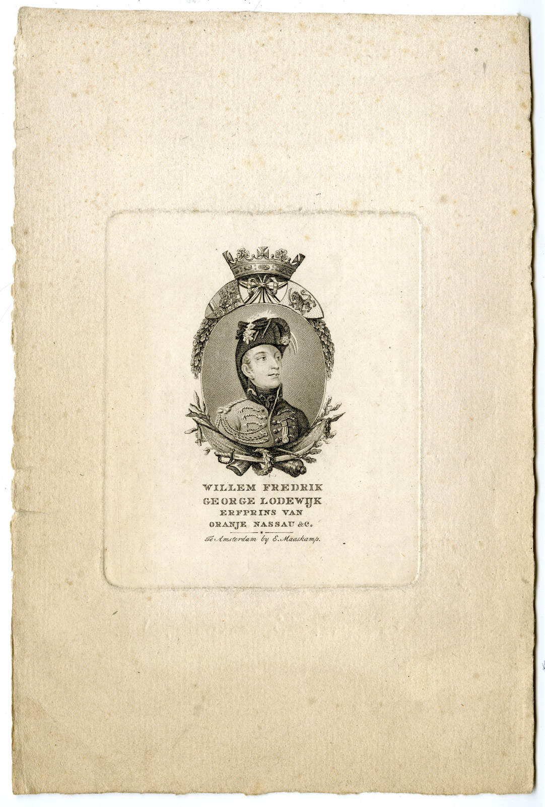 , Antique Print-WILLIAM II-HOUSE OF ORANGE-KING-PORTRAIT-Anonymous-c. 1810, Pictura Antique Prints