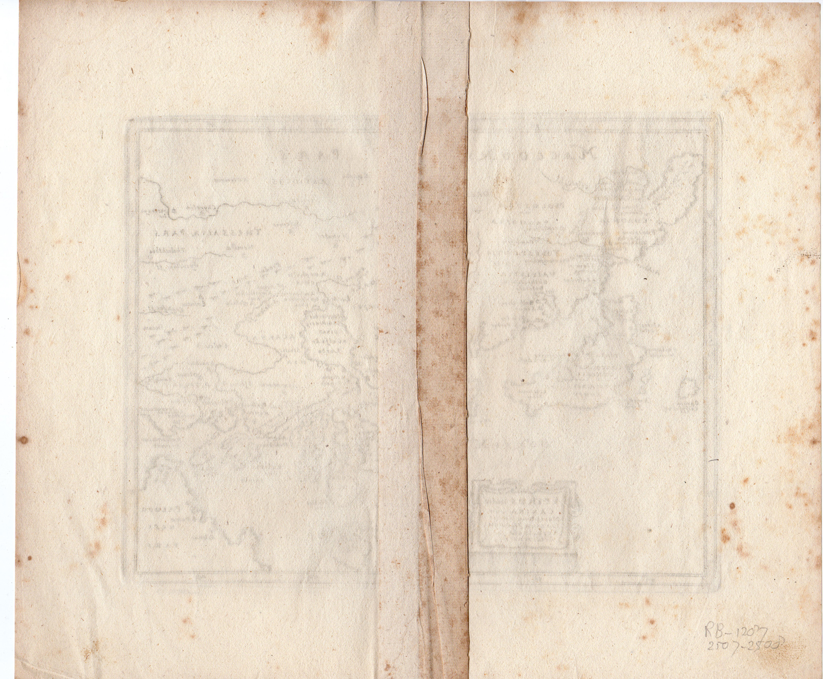 , Antique Print-EPIRUS-GREECE-IONIAN SEA-CORFU-Cluver-1697, Pictura Antique Prints