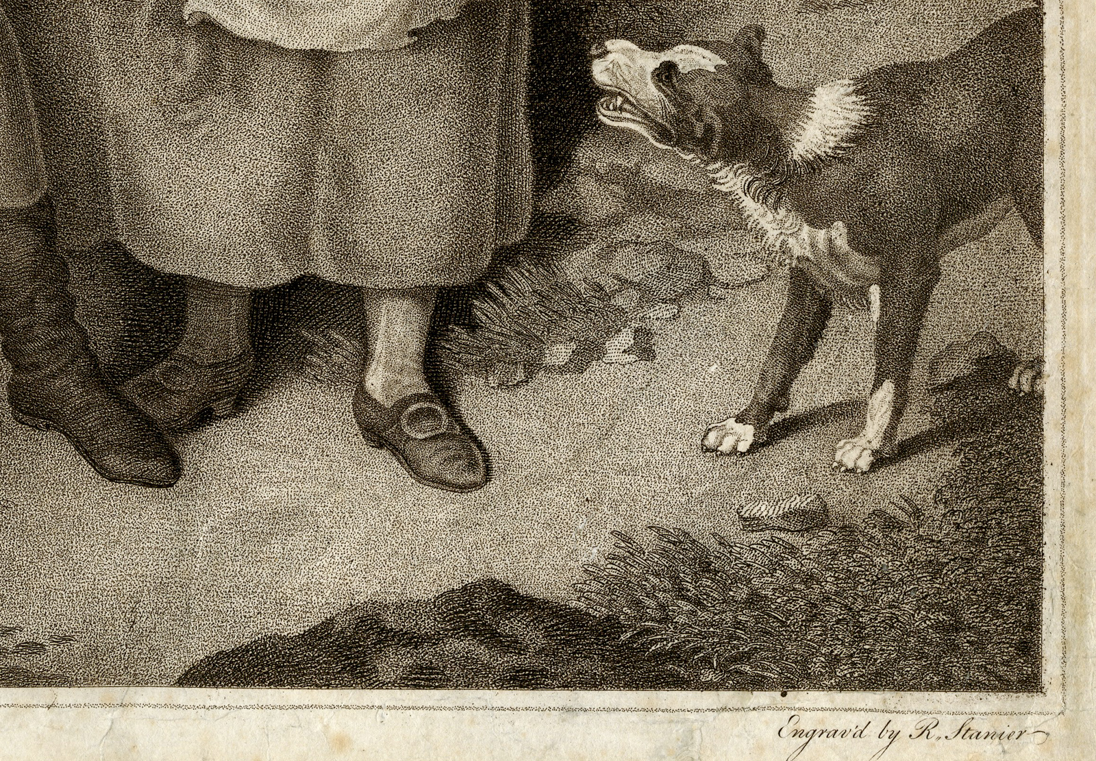 , Antique Master Print-THE RECRUITING OFFICER-LADY-DOG-Stanier-Wheatley-1788, Pictura Antique Prints