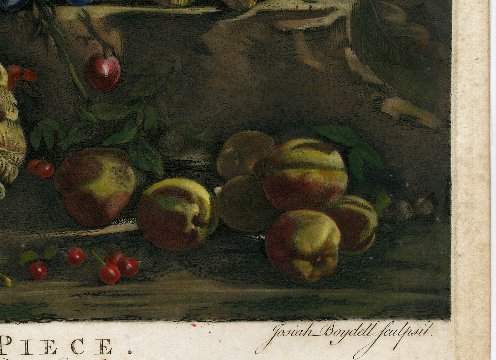 , Antique Master Print-A FRUIT PIECE-MARBLE PARLOUR-Boydell-Campidoglio-1779, Pictura Antique Prints