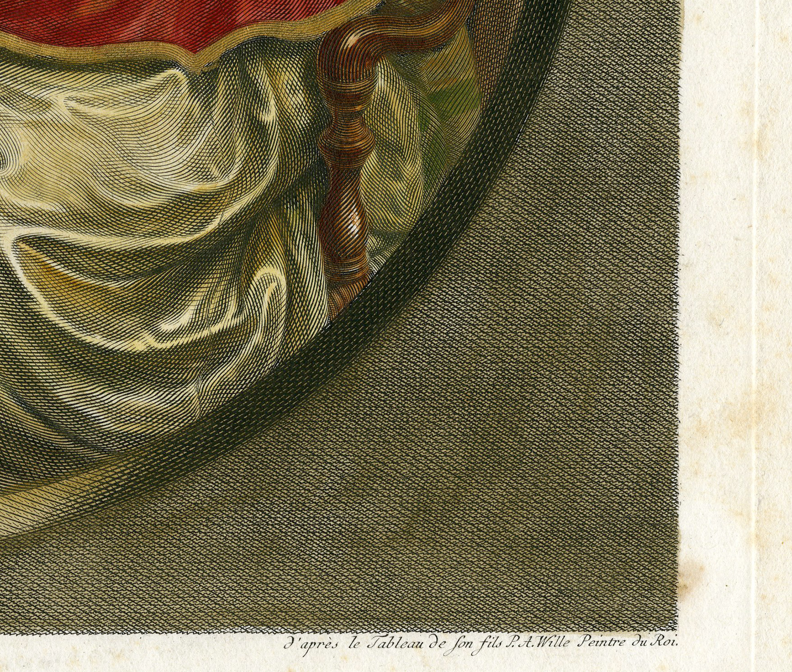 , Antique Master Print-LES DELICES MATERNELLES-MOTHER-CHILD-Wille-1781, Pictura Antique Prints