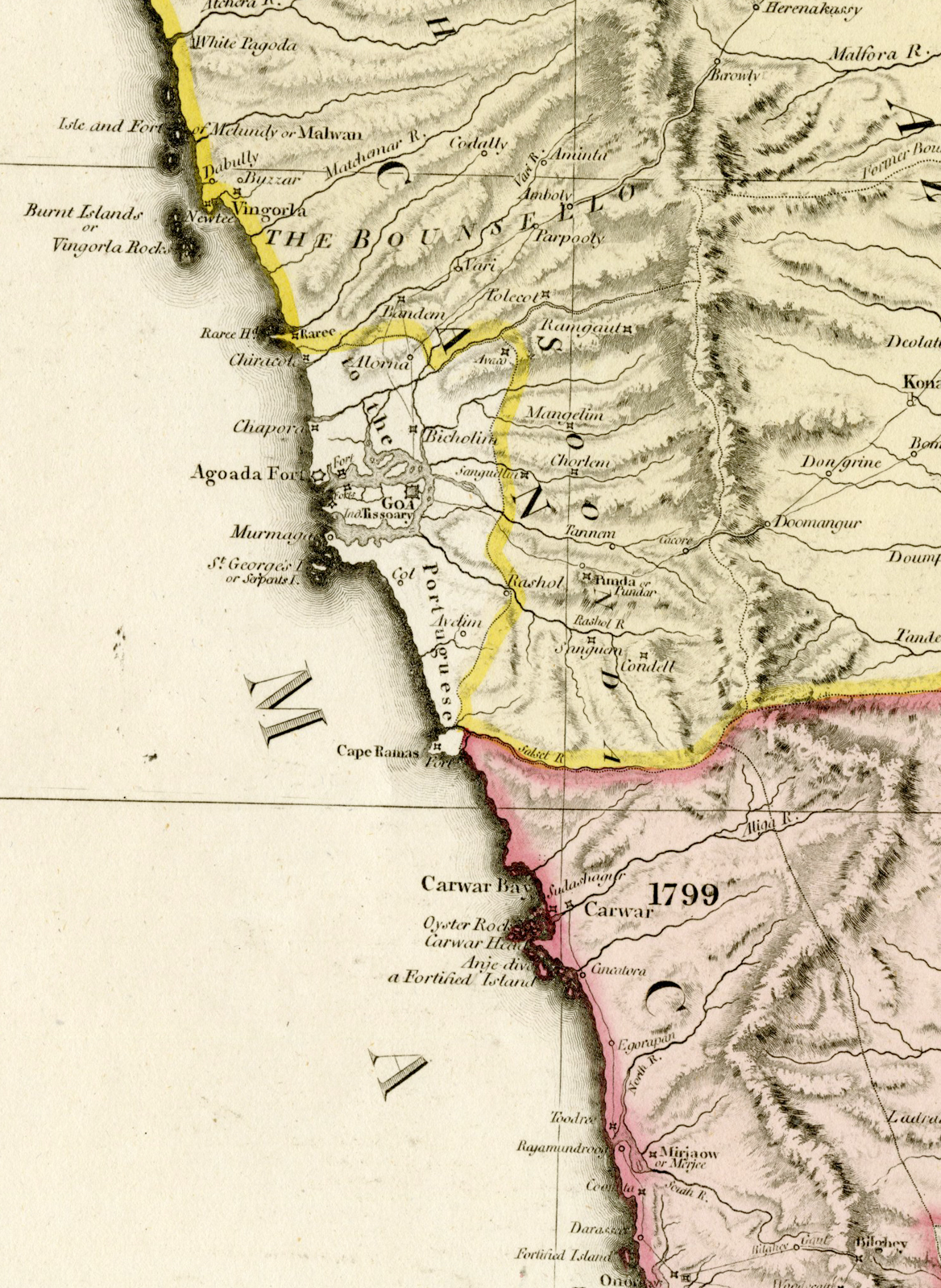Pco 30097 416x570 2-Antique Maps-INDIA-PENINSULA-CEYLON-SRI LANKA-Faden-1800 - Image 8