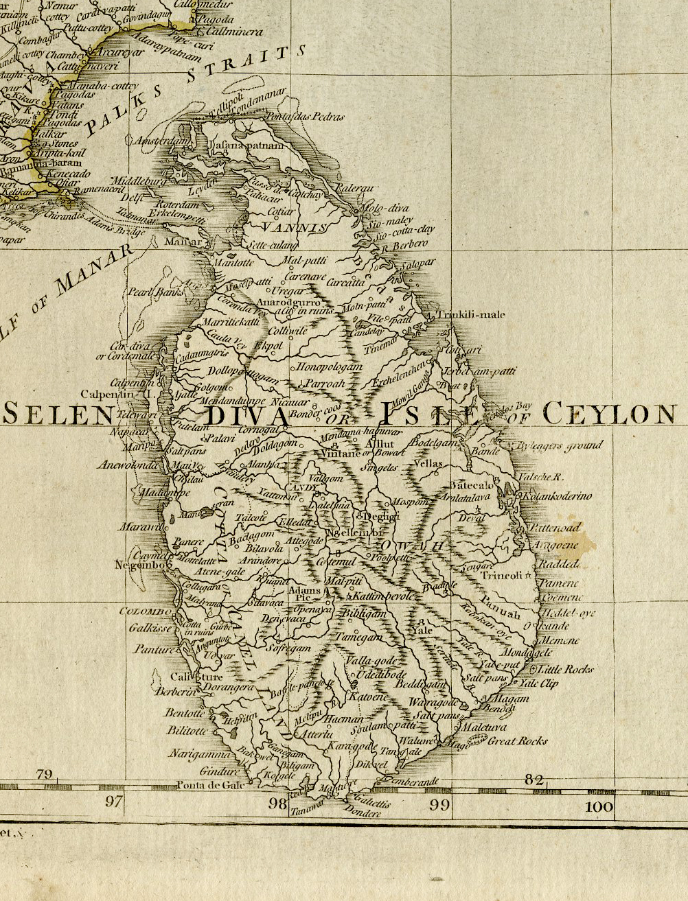 Pco 30127 416x545 2-Antique Maps-EAST INDIES-ROADS-INDIA-CEYLON-BANGLADESH-Jefferys-1768 - Image 7