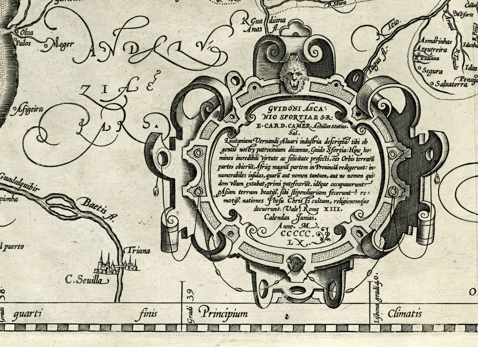 , Antique Map-PORTUGAL-PORTUGALLIAE-Seco-Ortelius-1579-1612, Pictura Antique Prints
