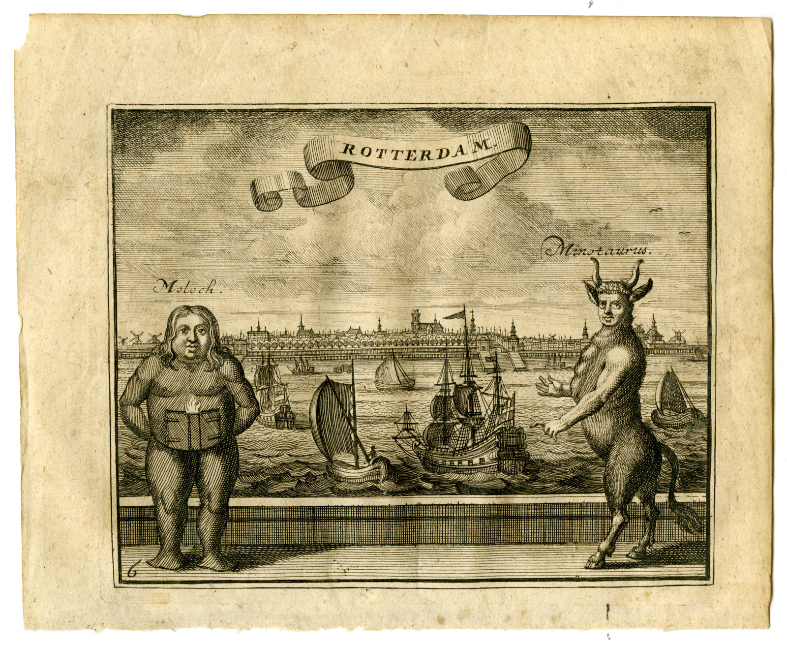 , Rare Antique Emblematic Prints-VARIOUS DUTCH TOWNS-Dehne-Fassman-1724/25, Pictura Antique Prints