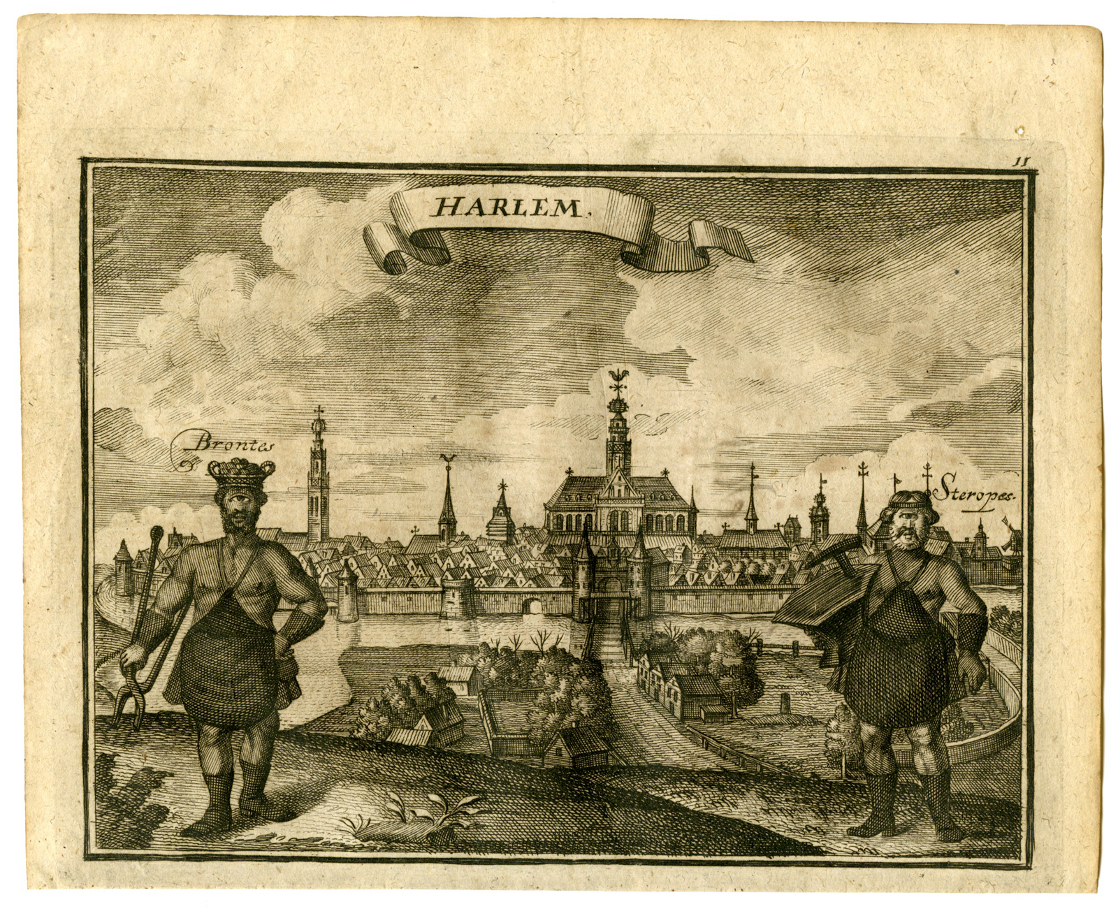 , Rare Antique Emblematic Prints-VARIOUS DUTCH TOWNS-Dehne-Fassman-1724/25, Pictura Antique Prints