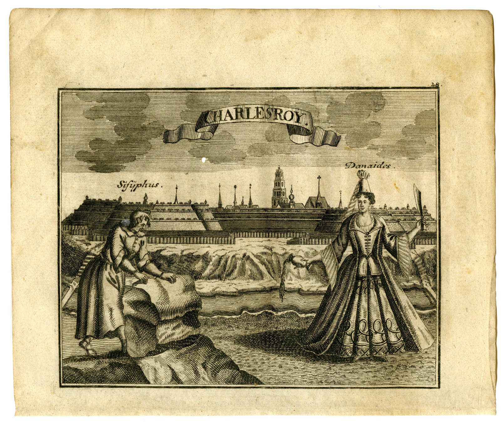 , Rare Antique Emblematic Prints-VARIOUS DUTCH TOWNS-Dehne-Fassman-1724/25, Pictura Antique Prints