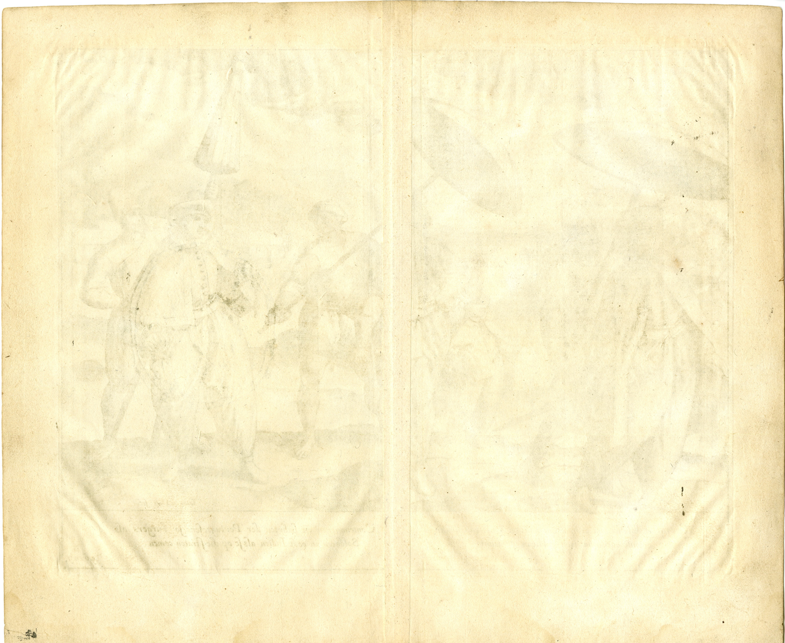 , Antique Print-EAST-INDIES-PORTUGESE SOLDIERS-CIVILIANS-Deutecum-Linschoten-1599, Pictura Antique Prints