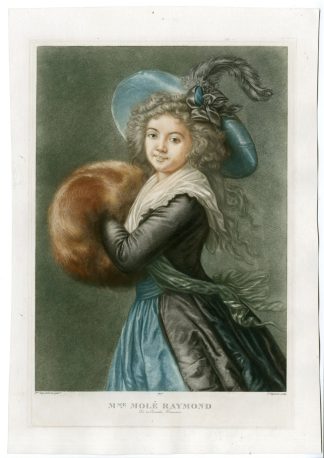 Antique Print-PORTRAIT-MADAME-MOLE-RAYMOND-Vign?ron-Le Brun-1907
