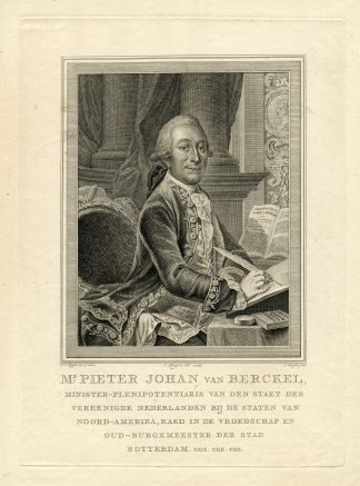 Antique Print-PORTRAIT-PIETER JOHAN VAN BERCKEL-Brasser-Pfeiffer-1780