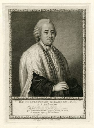 Antique Print-PORTRAIT-CHRYSOSTOME GIRARDOT-Tanje-Jouffroy-1772