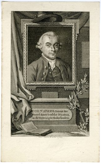 Antique Print-PORTRAIT-JOHN-ADAMS-Vinkeles-1782