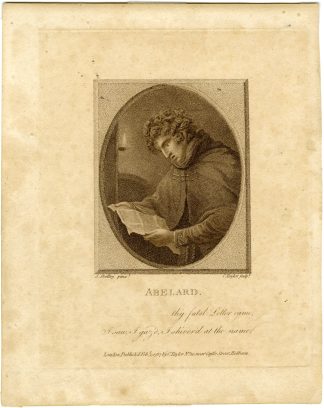 Antique Print-PORTRAIT-ABELARD-Taylor-Shelley-1787