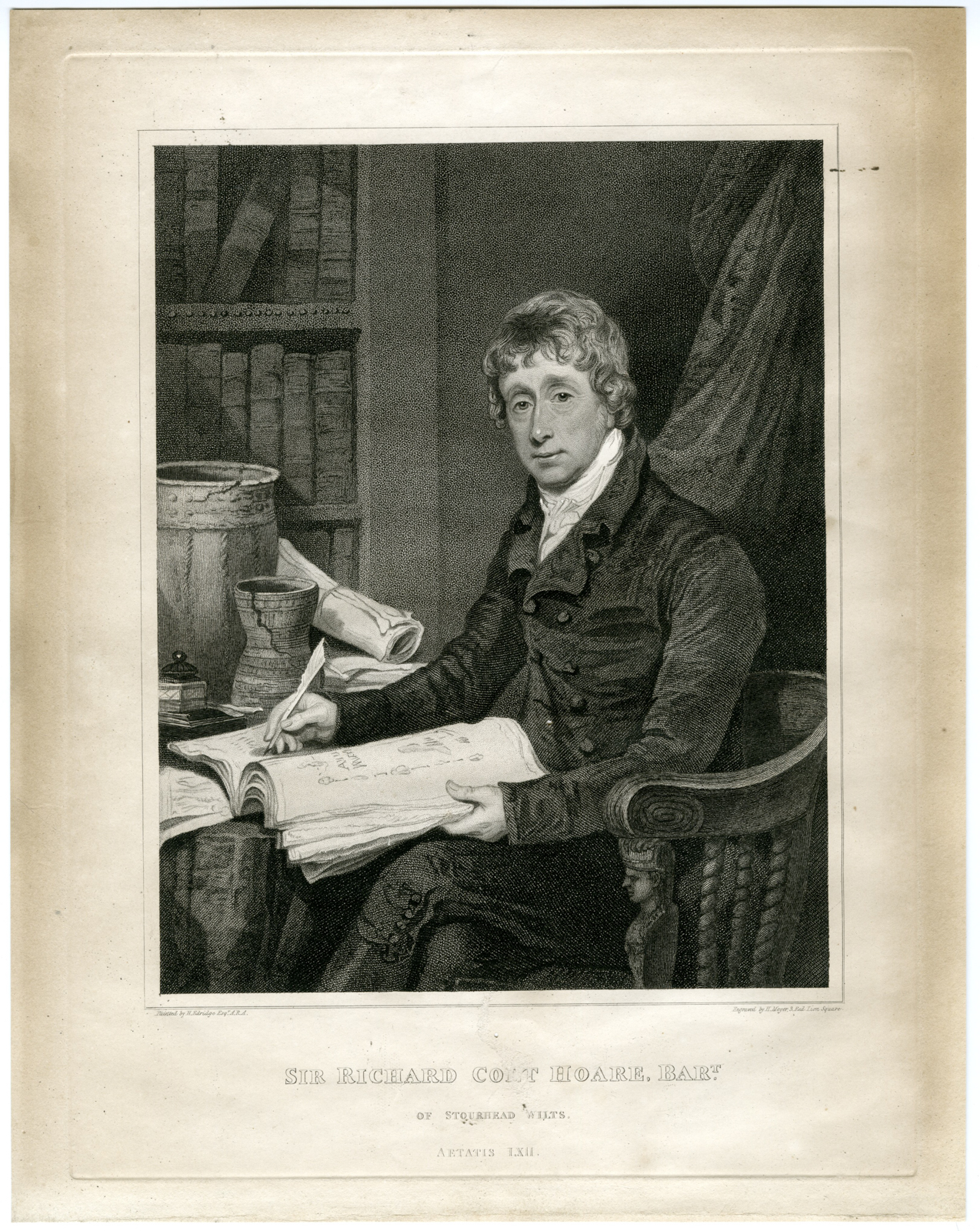 , Antique Print-PORTRAIT-SIR RICHARD COLT HOARE-Meyer-Edridge-c.1820, Pictura Antique Prints