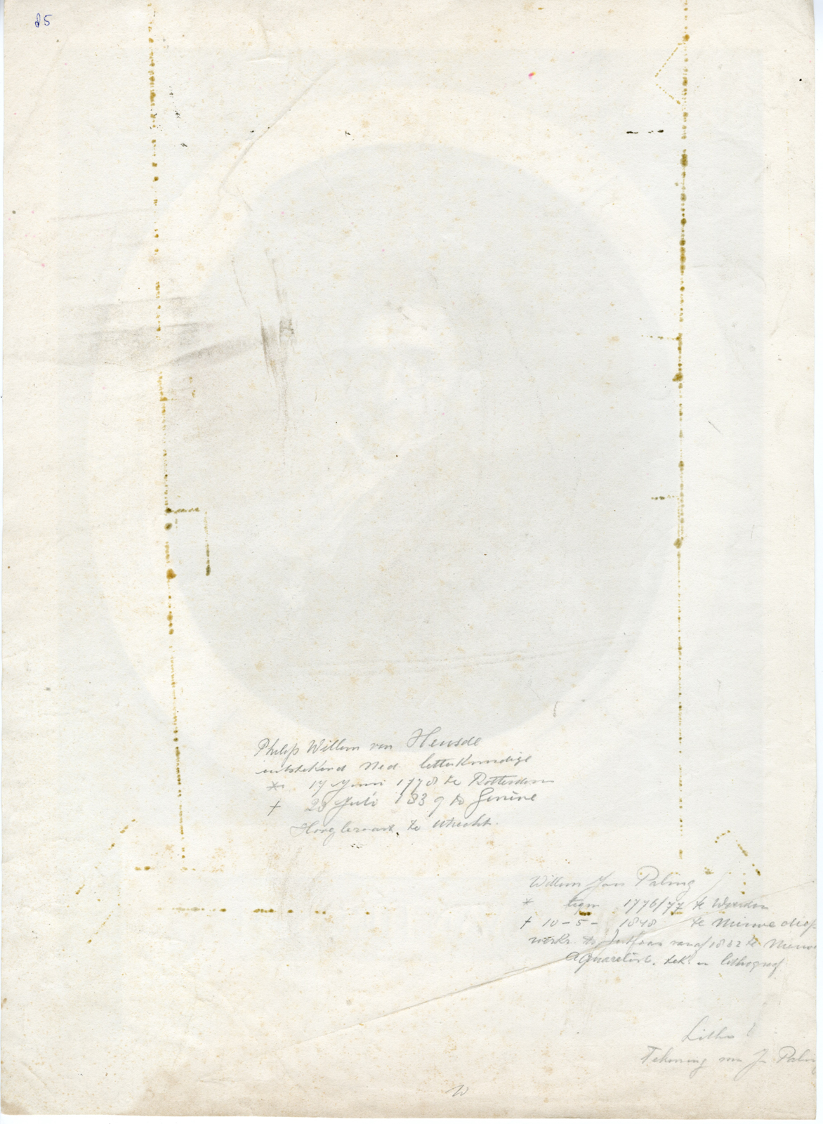 , Antique Print-PORTRAIT-PHILIP WILLEM VAN HEUSDE-Paling-c.1828-1843, Pictura Antique Prints