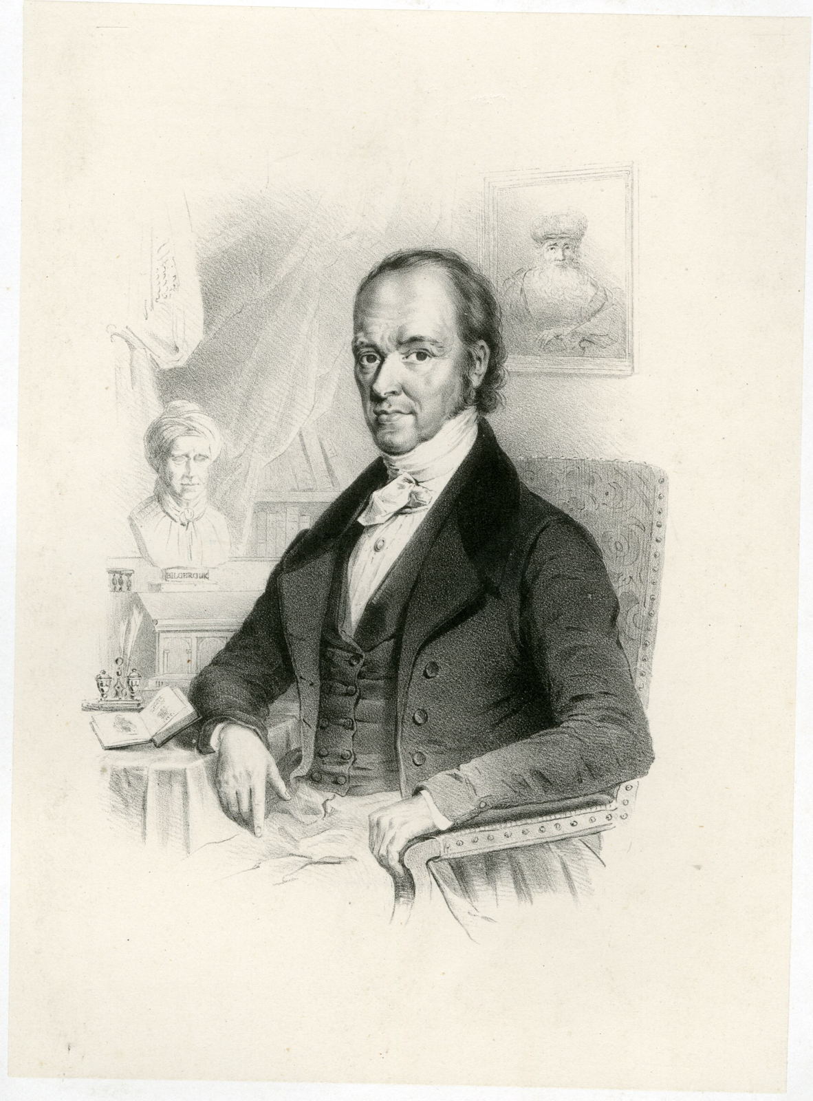 , Antique Print-PORTRAIT-JOHANNES IMMERZEEL JUNIOR-BILDERDIJK-Anonymous-c.1815-1823, Pictura Antique Prints