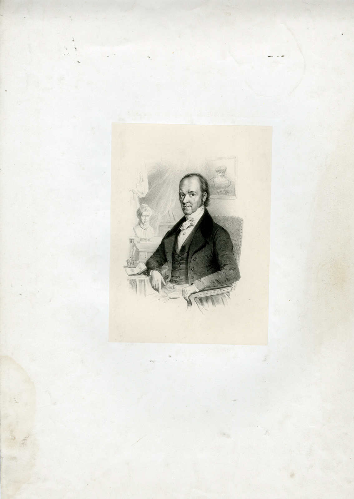 , Antique Print-PORTRAIT-JOHANNES IMMERZEEL JUNIOR-BILDERDIJK-Anonymous-c.1815-1823, Pictura Antique Prints