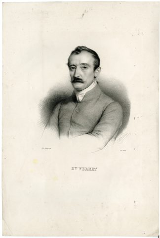 Antique Print-PORTRAIT-HORACE VERNET-Delpech-Belliard-c.1842
