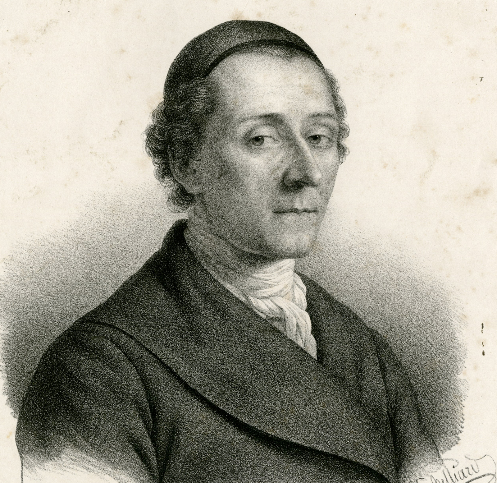 , Antique Print-PORTRAIT-LAVATER-Delpech-Belliard-c.1840, Pictura Antique Prints