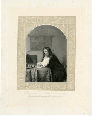Antique Print-PORTRAIT-CASPAR NETSCHER-Hanfstaengl-Netscher-c.1845