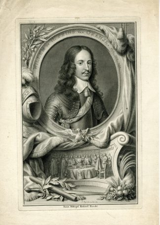 Antique Print-PORTRAIT-WILLIAM II-PRINCE OF ORANGE-Tanje-van Honthorst-1749