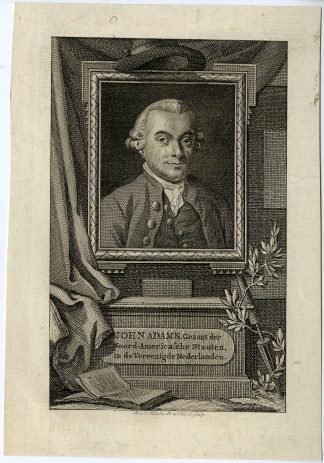 Antique Print-PORTRAIT-JOHN-ADAMS-Vinkeles-1782