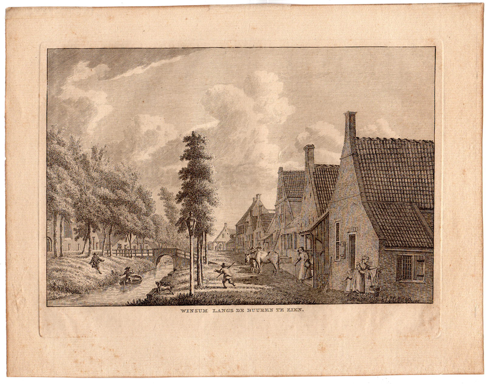, Antique Print-WINSUM-FRIESLAND-Bendorp-Bulthuis-1792, Pictura Antique Prints